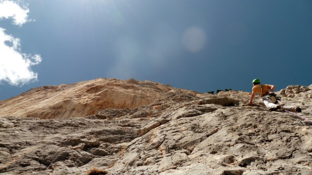 Bille de Clown au rocher du midi, Nils dans L5 : 6c