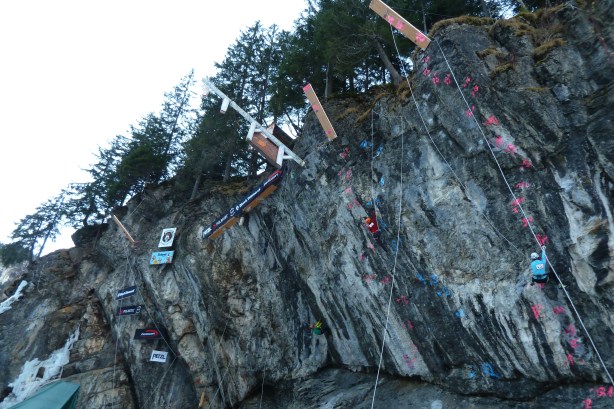 La falaise de dry de Kandersteg