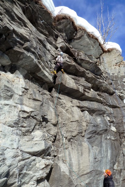 Lara dans la voie de finale