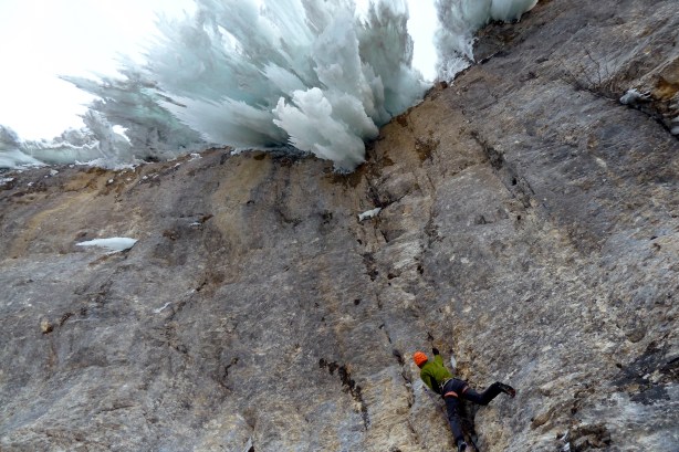 un peu de dévers pour aller goûter à la glace