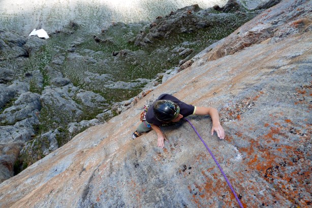 L4, 7b+(c) soutenue jusqu'au relais!